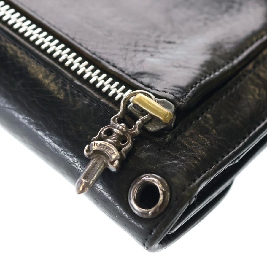 CHROME HEARTS（クロムハーツ） WAVE ウェーブ レザーウォレット 財布