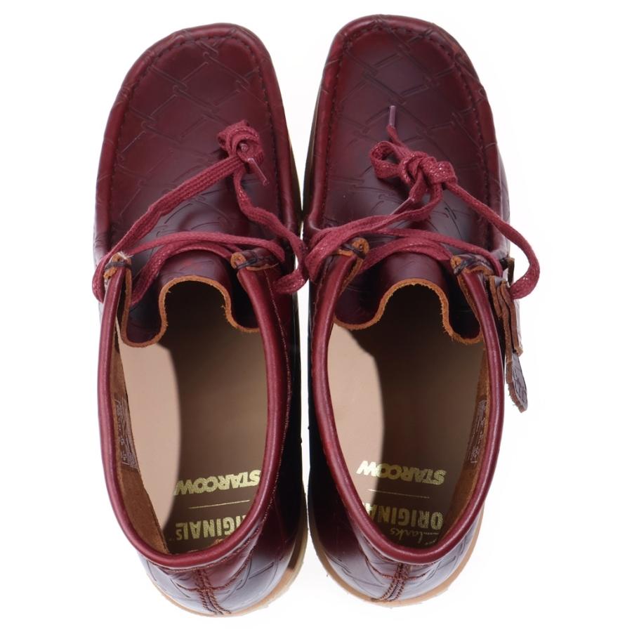Clarks（クラークス） Wallabee Scout Burgundy Starcow ワラビー