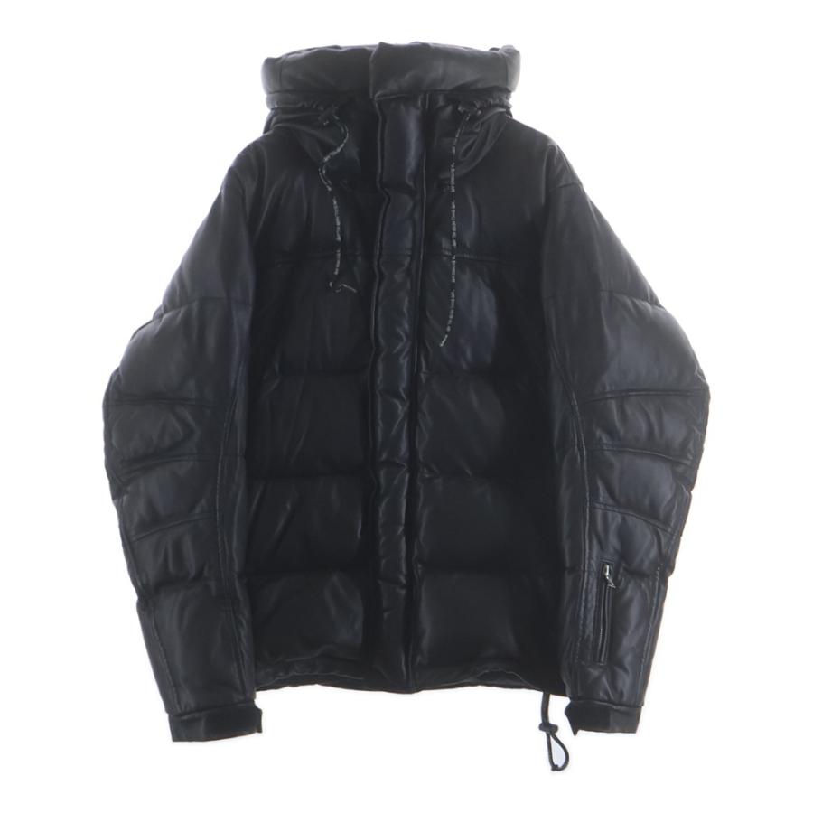 た*き様 【初期】エイプ ラムレザージャケット ダウン A BATHING APE（アベイシングエイプ） 90S ラムレザー フーデッド