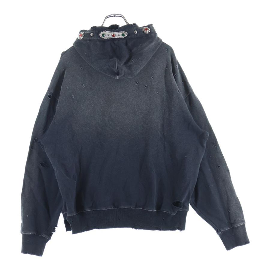 KAPITAL ヴィンテージ加工 スウェット パーカー KAPITAL（キャピタル） Studded Pullover Hoodie スタッズプルオーバー