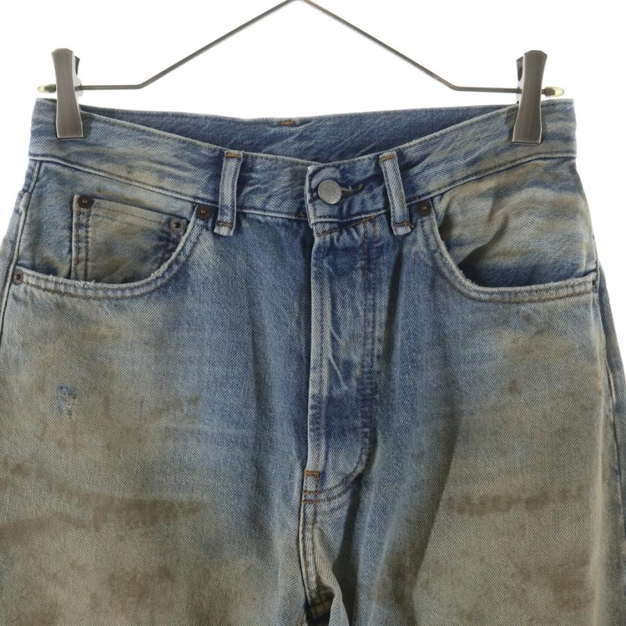 Acne Studios アクネ ストゥディオズ 21AW ダメージ加工 マルチポケット デニムパンツ インディゴ A00402の画像