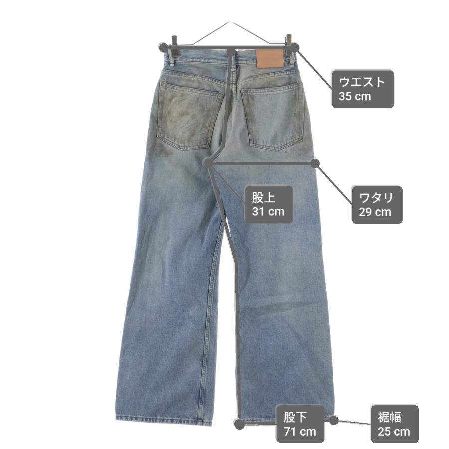 Acne Studios アクネ ストゥディオズ 21AW ダメージ加工 マルチポケット デニムパンツ インディゴ A00402の画像