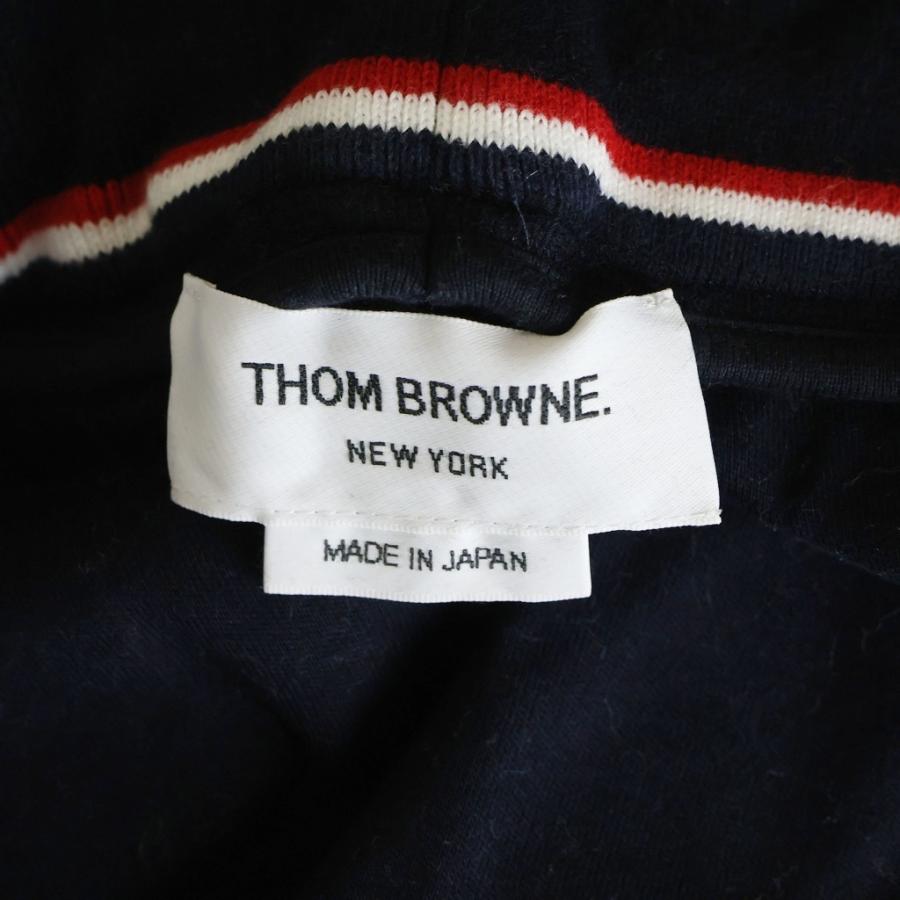 THOM BROWNE トムブラウン サイドライン トラックパンツ スウェットパンツ ネイビー MJQ091A THOM BROWNE（トム ブラウン） サイドライン トラックパンツ