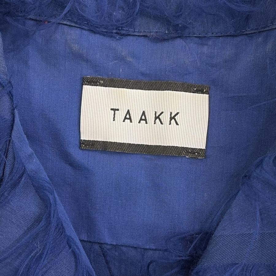 最終値下げ　TAAKK ドッキングシャツ　23ss シャツ TAAKK ターク 23SS FRINGE OPEN COLLAR SHIRTS フリンジ オープン