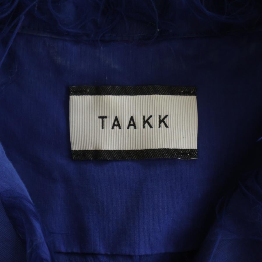 TAAKK ターク 23SS FRINGE OPEN COLLAR SHIRTS フリンジ オープン 