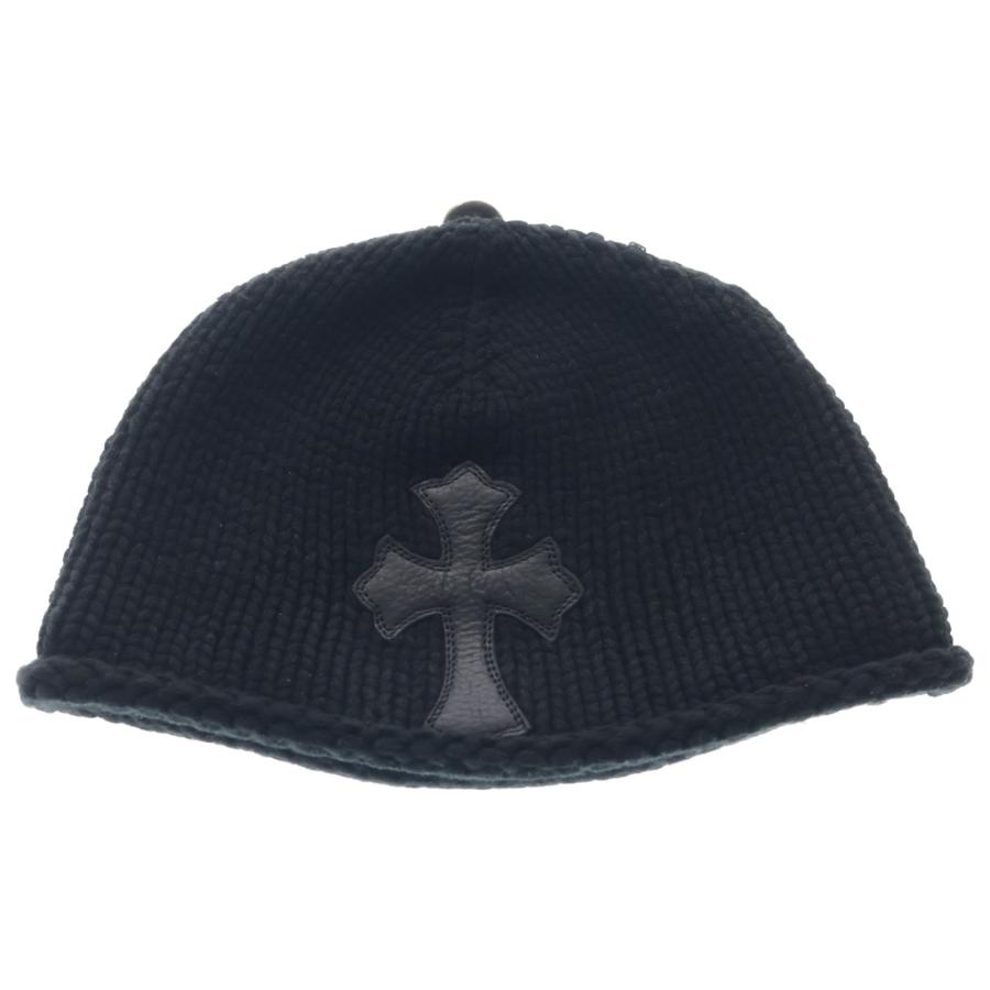 クロムハーツ（Chrome Heart）タイニー　クロスパッチカシミアビーニー CHROME HEARTS（クロムハーツ） BEANIE CASH CROSS PATCH クロス