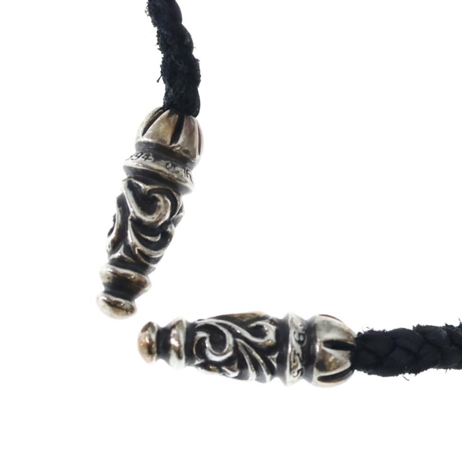 CHROME HEARTS（クロムハーツ） LEATHER BRAID SCROLL ラージ レザー