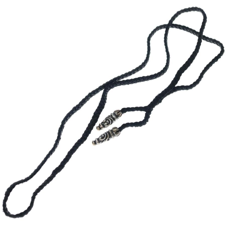 CHROME HEARTS（クロムハーツ） LEATHER BRAID SCROLL ラージ レザー