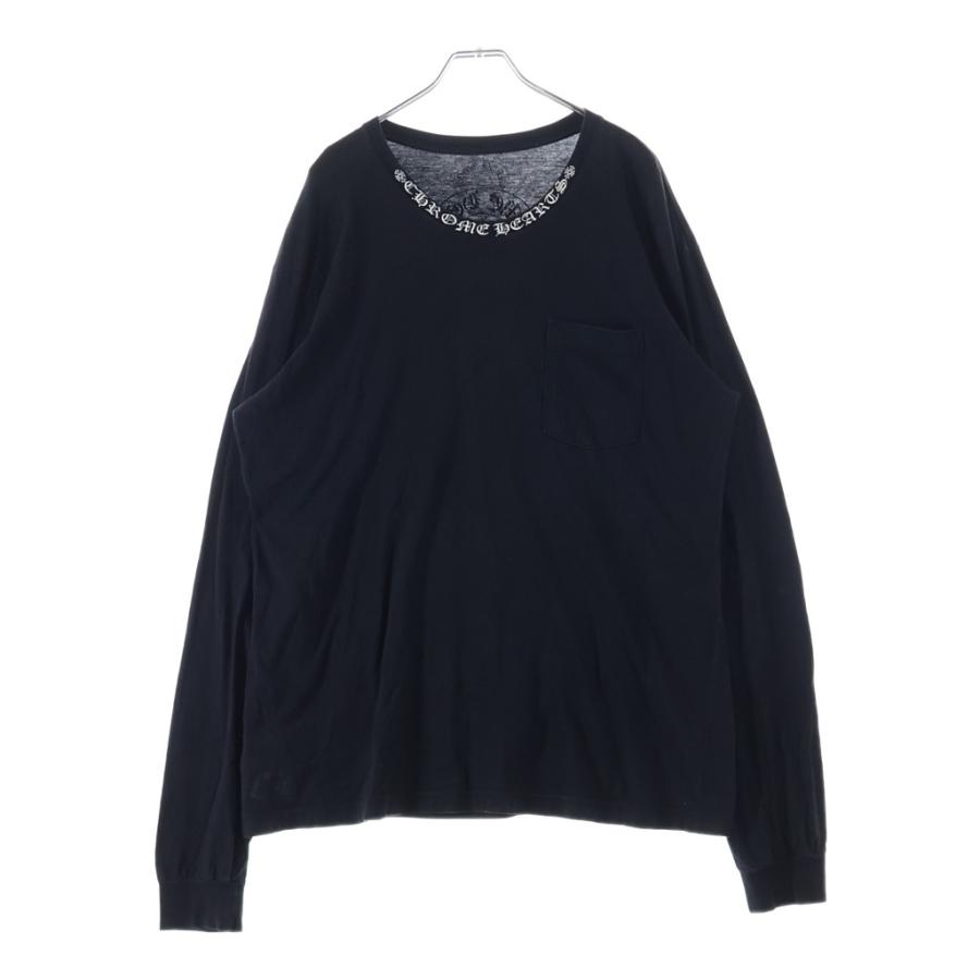 CHROME HEARTS（クロムハーツ） NECK LOGO L/S TEE ネックロゴ アーム 