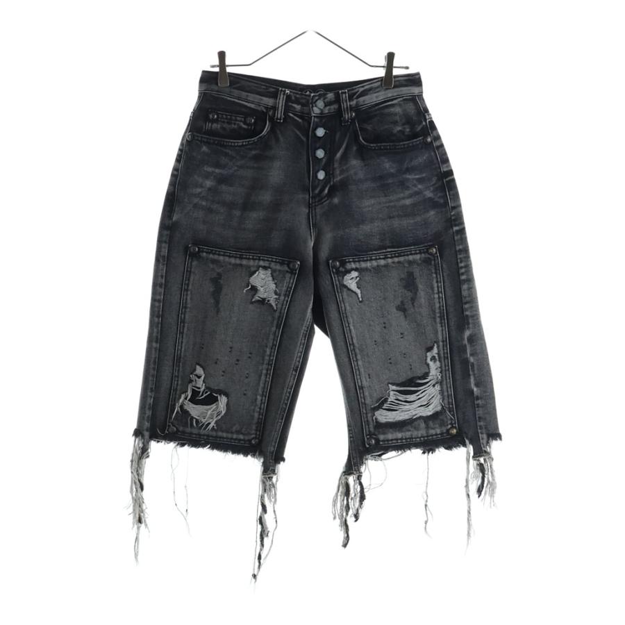 THUG CLUB サグクラブ DOUBLE KNEE DAMAGE SHORTS ダブルニー ダメージ