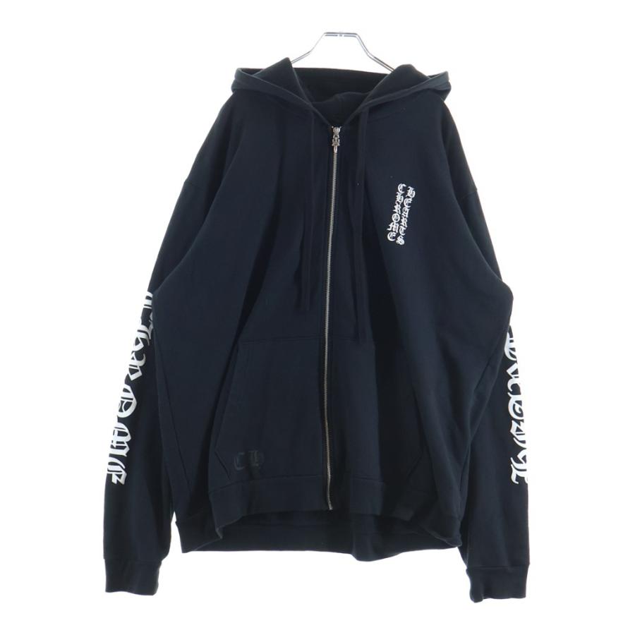 CHROME HEARTS（クロムハーツ） SWTSHRT HD ZIP 袖ロゴ フーディー