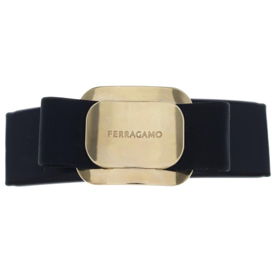 FERRAGAMO フェラガモ リボンバレッタ ヘアアクセサリー ブラック