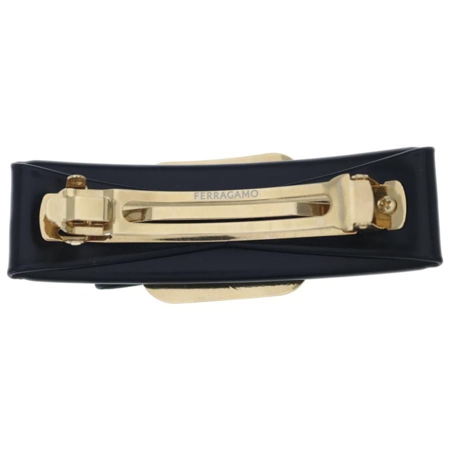 FERRAGAMO フェラガモ リボンバレッタ ヘアアクセサリー ブラック