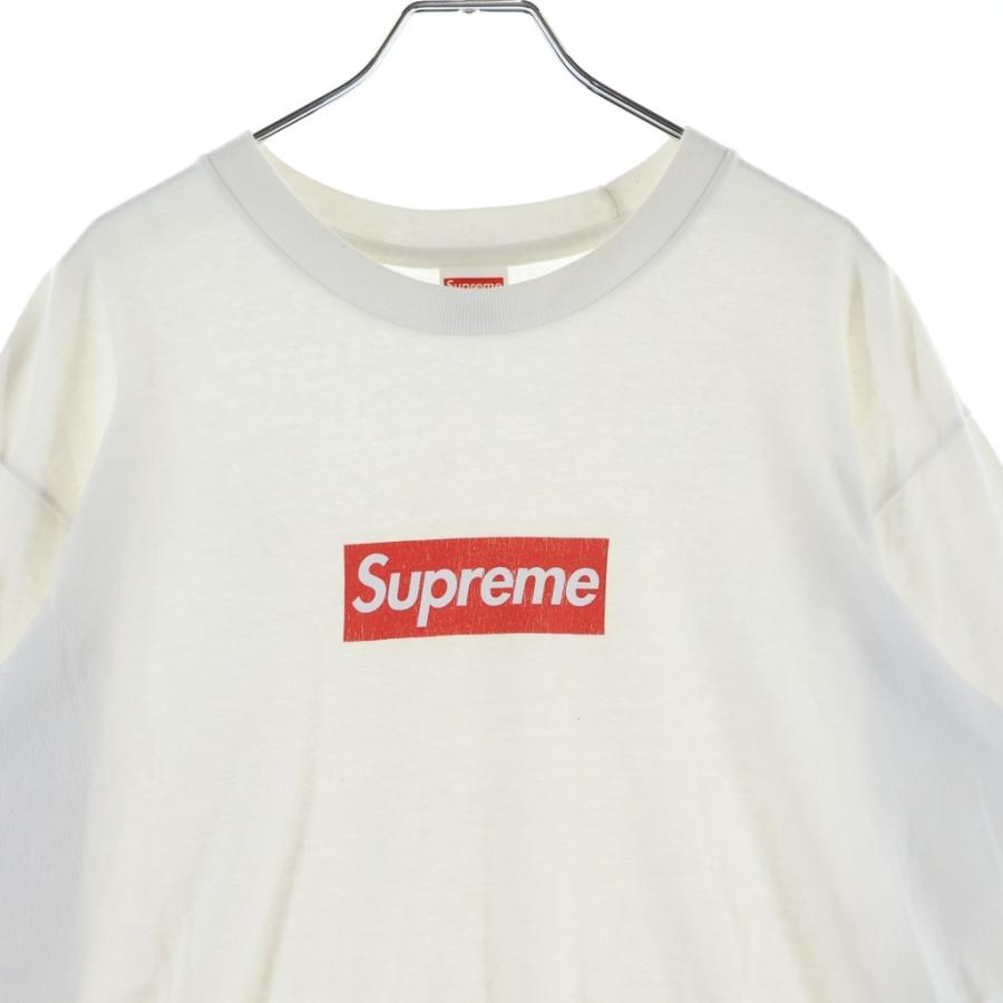 カ*ス様 Supreme ロゴ入り 長袖Tシャツ Lサイズ ホワイト　ステッカー Supreme（シュプリーム） 20AW Box Logo L/S Tee ボックスロゴ ロング