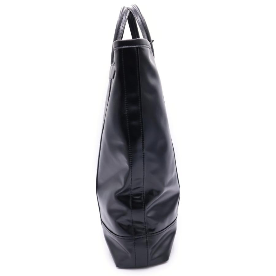 【美品】COMME des GARÇONS ブラックレザートートバッグ COMME des GARCONS（コムデギャルソン） フェイクレザー トートバッグ