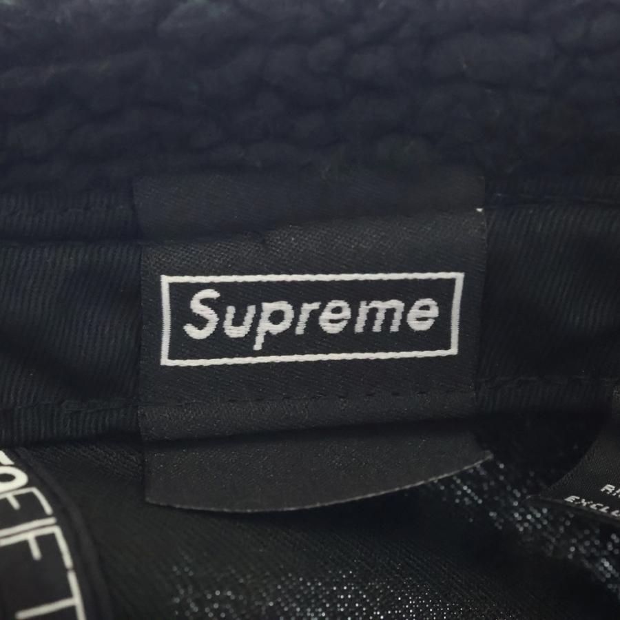 SUPREME シュプリーム 21AW ×NEW ERA Box Logo Flight Cap ニューエラ ボックスロゴ フライトキャップ ブラック G2711182021 Supreme（シュプリーム） 21AW ×NEW ERA Box Logo Flight Cap