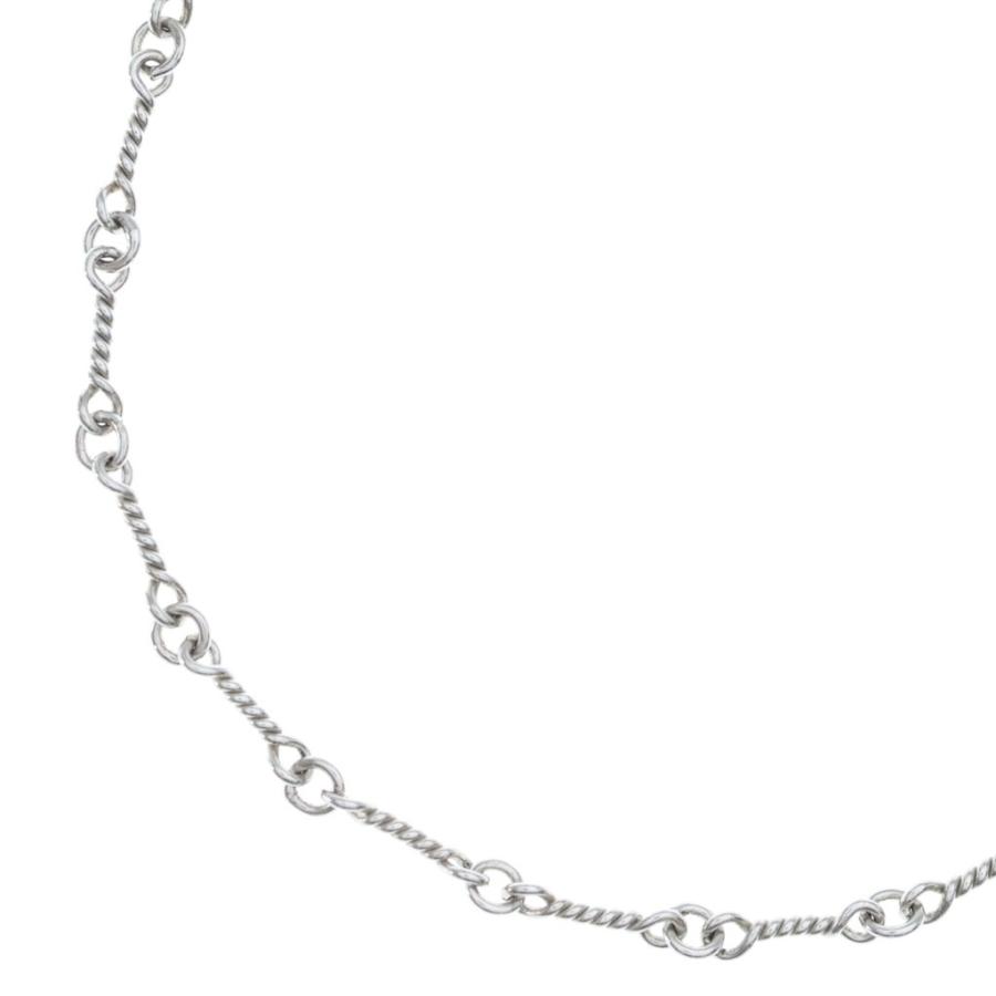 CHROME HEARTS クロムハーツ 18KWG NECKCHAIN T16 オールド ツイストチェーンネックレス 16inch ホワイトゴールド BCA001 CHROME HEARTS（クロムハーツ） 18KWG NECKCHAIN T16 オールド