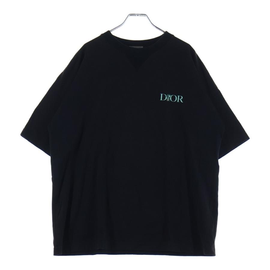 CHRISTIAN DIOR ブラック Tシャツ Christian Dior（クリスチャン・ディオール） 22AW ロゴ刺繍半袖T