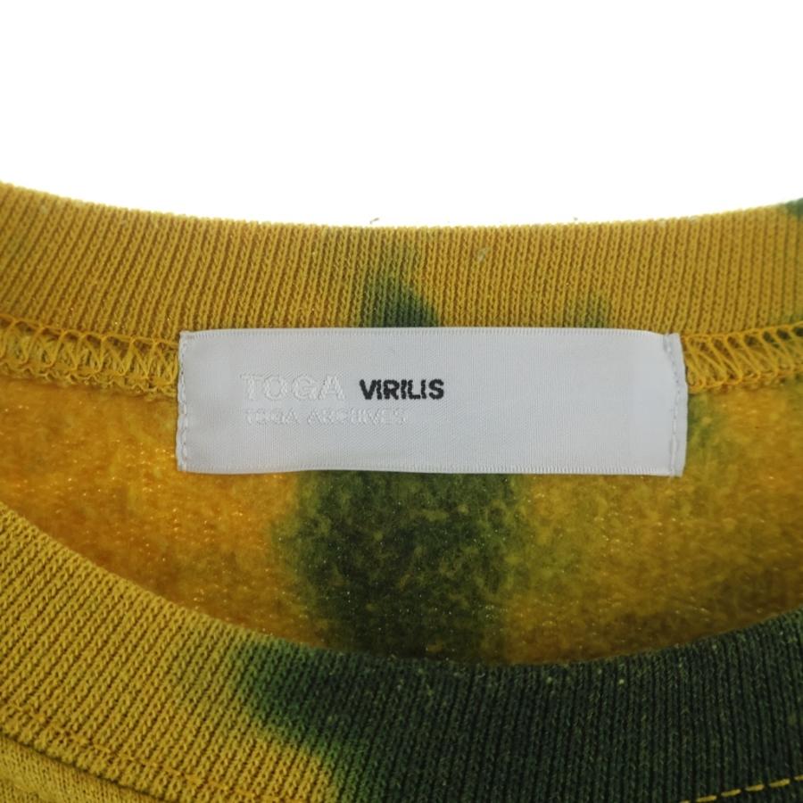 TOGA VIRILIS トーガ ビリリース タイダイトレーナー スウェットシャツ トレーナー イエロー TV92-JL339 TOGA VIRILIS（トーガ ビリリース） トーガ ビリリース タイダイ
