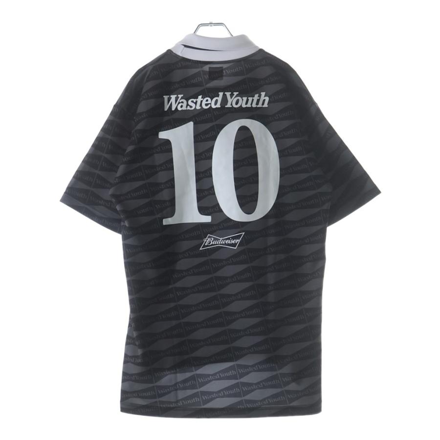 ウェイステッドユース × バドワイザー ロゴ サッカー ゲーム 半袖シャツ L Wasted Youth ウェイステッドユース ×Budweiser バドワイザー サッカー
