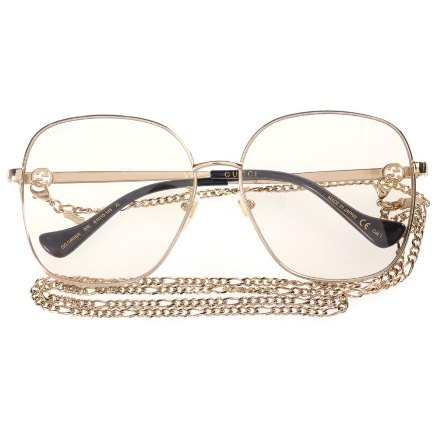 GUCCI（グッチ） GGロゴ付きチェーン メタルフレーム ソフトスクエア