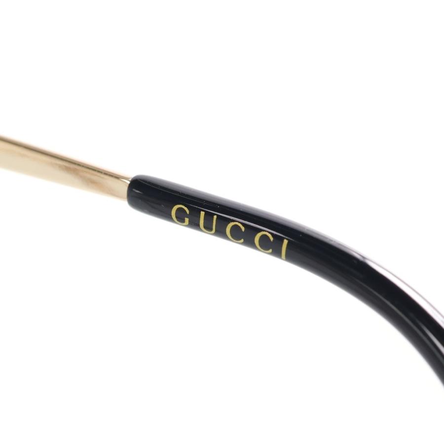 GUCCI ブラックサングラス GGロゴ付き GUCCI（グッチ） GGロゴ付きチェーン メタルフレーム ソフトスクエア