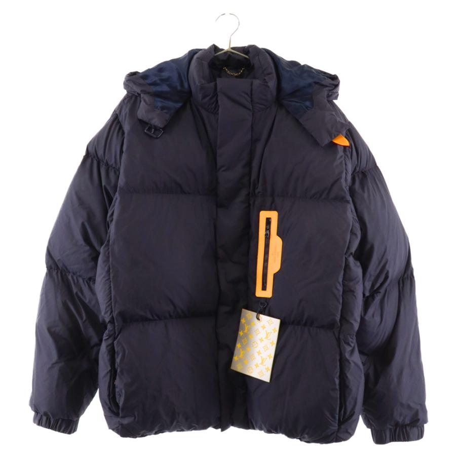 LOUIS VUITTON ルイヴィトン 19AW Leather Trim Hooded Puffer LOUIS VUITTON ルイヴィトン 19AW Leather Trim Hooded Puffer