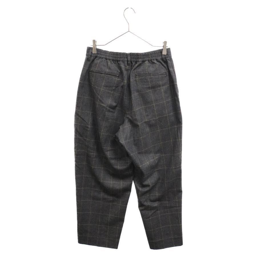 SOFTHYPHEN ソフトハイフン WOOL CHECK WIDE TROUSERS ウールチェック