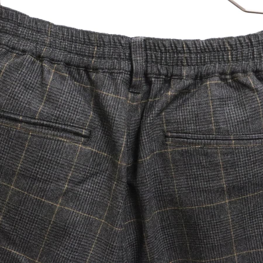 SOFTHYPHEN ソフトハイフン WOOL CHECK WIDE TROUSERS ウールチェック 