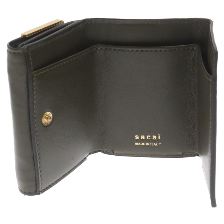 sacai Sacai サカイ Half Metal Trifold Wallet ハーフメタル sacai Sacai サカイ Half Metal Trifold Wallet ハーフメタル