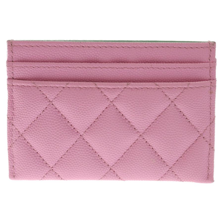 CHANEL シャネル ココマーク マトラッセ キャビアスキン レザーカード  
