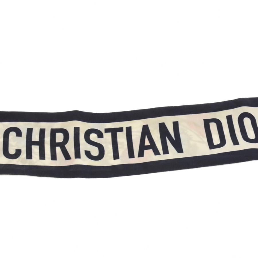 Christian Dior ロゴスカーフ Christian Dior ロゴ入りスカーフ Christian Dior ロゴ入りスカーフ