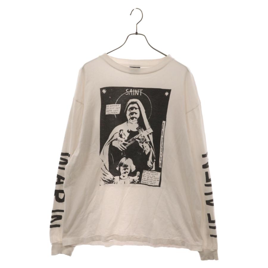 SAINT MICHAEL セントマイケル 21AW W.I.H L/S TEE ヴィンテージ加工