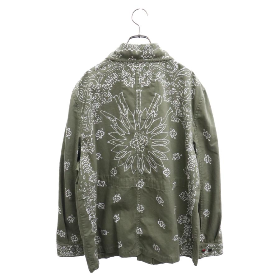 AMIRI（アミリ） BLEACHED BANDANA M-65 ブリーチド バンダナ ジップ
