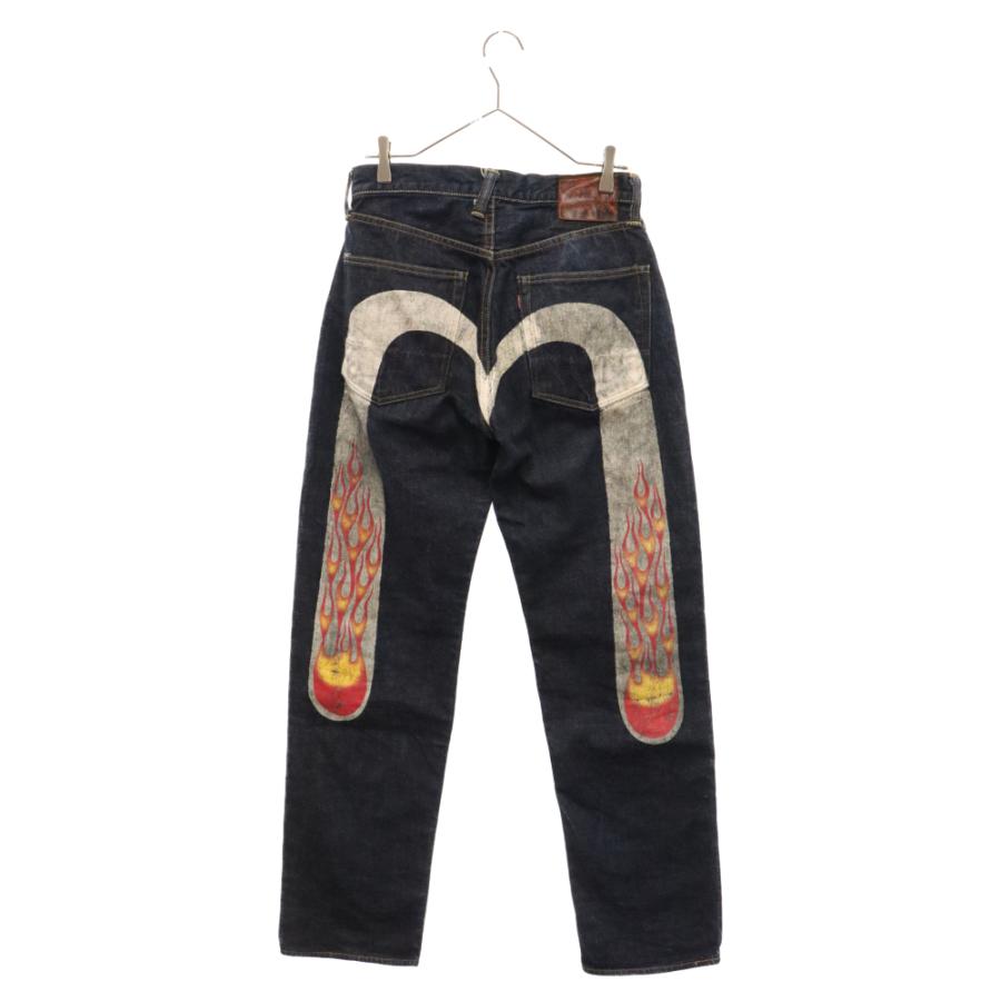 EVISU エビス ファイヤーパターン ペイントデニムパンツ EVISU エビス ファイヤーパターン ペイントデニムパンツ