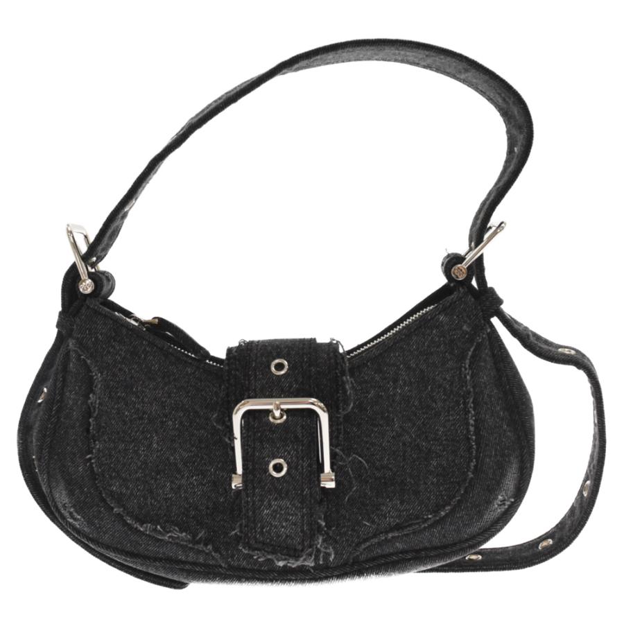 OSOI オソイ Hobo Brocle デニムショルダーバッグ 鞄 グレー 24SB050 