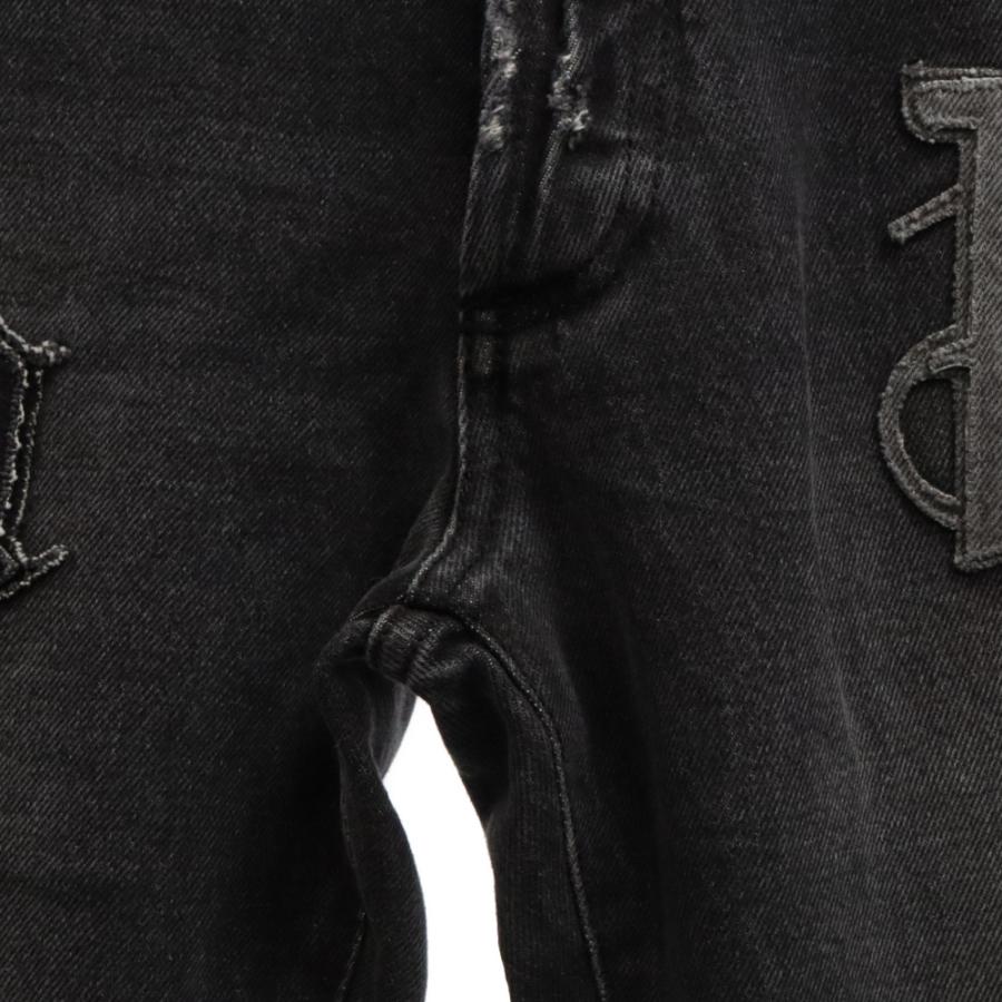 Palm angels *パームエンジェルス* ロゴパッチ ダメージ デニム