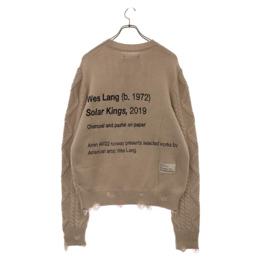 AMIRI（アミリ） 22AW WES LANG CABLE REAPER CREW ウェスラング