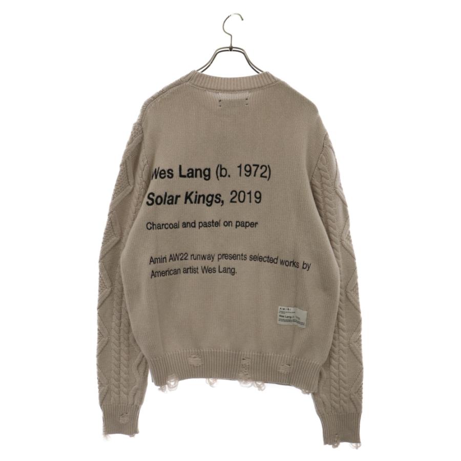 AMIRI アミリ 22AW WES LANG CABLE REAPER CREW ウェスラング AMIRI アミリ 22AW WES LANG CABLE REAPER CREW ウェスラング
