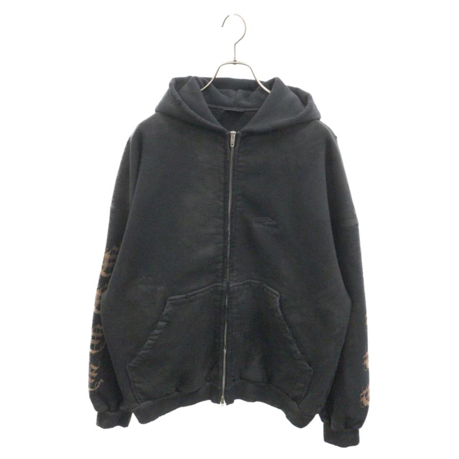 BALENCIAGA バレンシアガ Heavy Metal Outerwear Zip-Up Hoodie BALENCIAGA バレンシアガ Heavy Metal Outerwear Zip-Up Hoodie