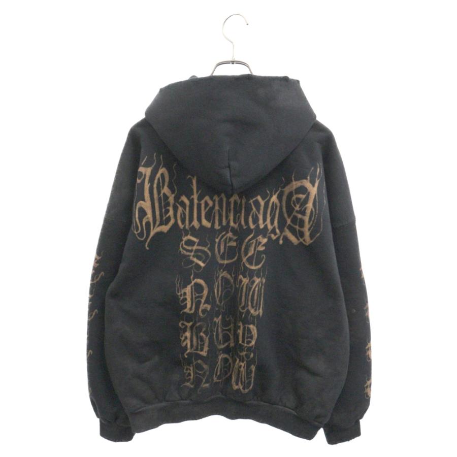 BALENCIAGA バレンシアガ Heavy Metal Outerwear Zip-Up Hoodie BALENCIAGA バレンシアガ Heavy Metal Outerwear Zip-Up Hoodie