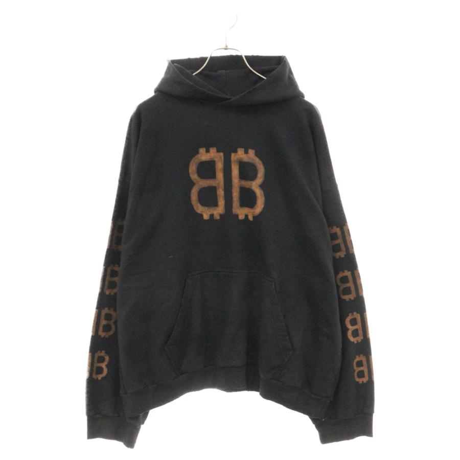 BALENCIAGA バレンシアガ 23AW BB Crypto Logo Hoodie クリプト BALENCIAGA バレンシアガ 23AW BB Crypto Logo Hoodie クリプト