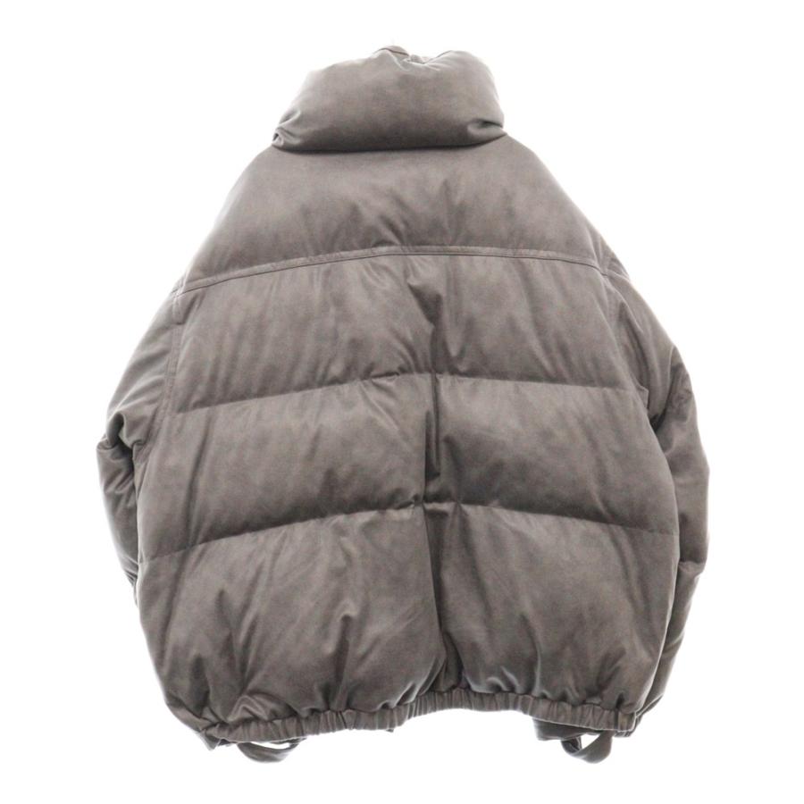 SUPPLIER サプライヤ VINTAGE FAUX LEATHER PUFFER ロゴ刺繍ジップ 