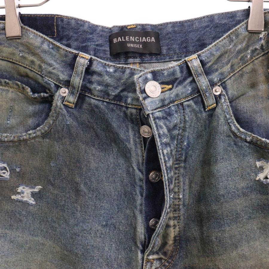 BALENCIAGA（バレンシアガ） 23SS Super Destoroyed Baggy Denim Pants
