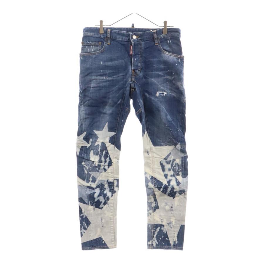 DSQUARED2 ディースクエアード 17SS Tidy Biker Jean ダメージ加工 