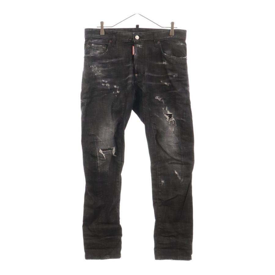 DSQUARED2 20AW スケータージーン ダメージ加工 デニム ブラック 