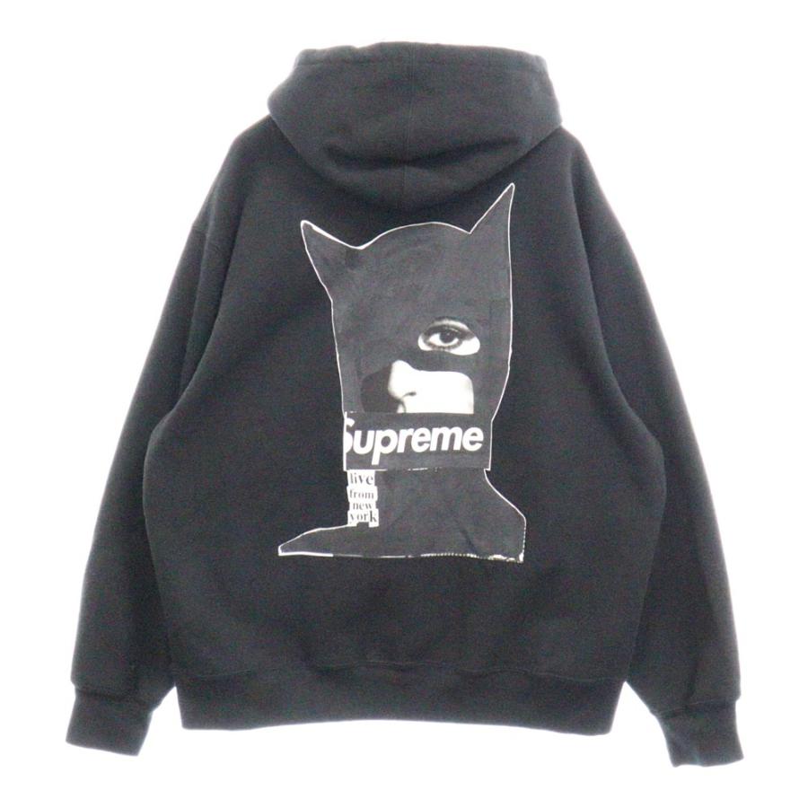【美品・L】シュプリーム 23AW キャットウーマンフーディ パーカー ロゴ 黒 Supreme（シュプリーム） 23AW Catwoman Hooded Sweatshirt キャット