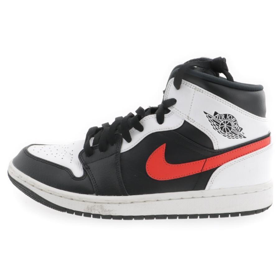 ナイキ AIR JORDAN 1 エア ジョーダン 1 ミッド ブラック/チリレッド 