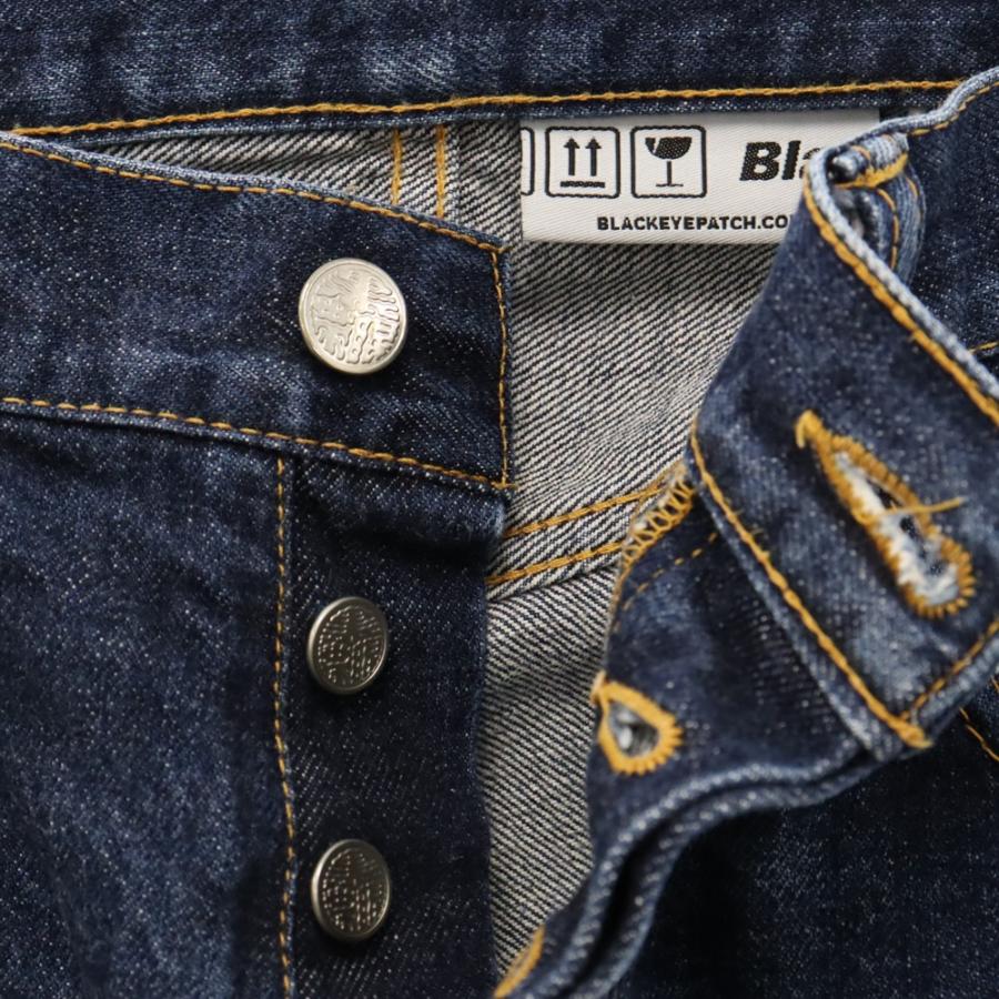 THE BLACK EYE PATCH ブラックアイパッチ Kamon Jeans 家紋 黒 THE BLACK EYE PATCH ブラックアイパッチ Kamon Jeans 家紋 黒