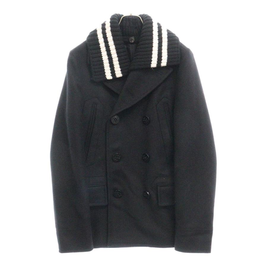 GIVENCHY ジバンシィ 17AW リブ編みニット ウール10B ピーコート 